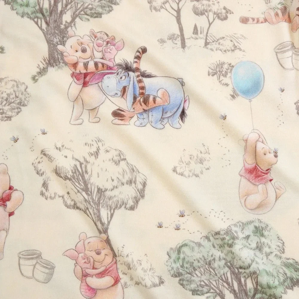 Posh Peanut Disney Hundred Acre Wood Bamboo Classic 2 pc Pajama Set 7/8 7-8 NWT